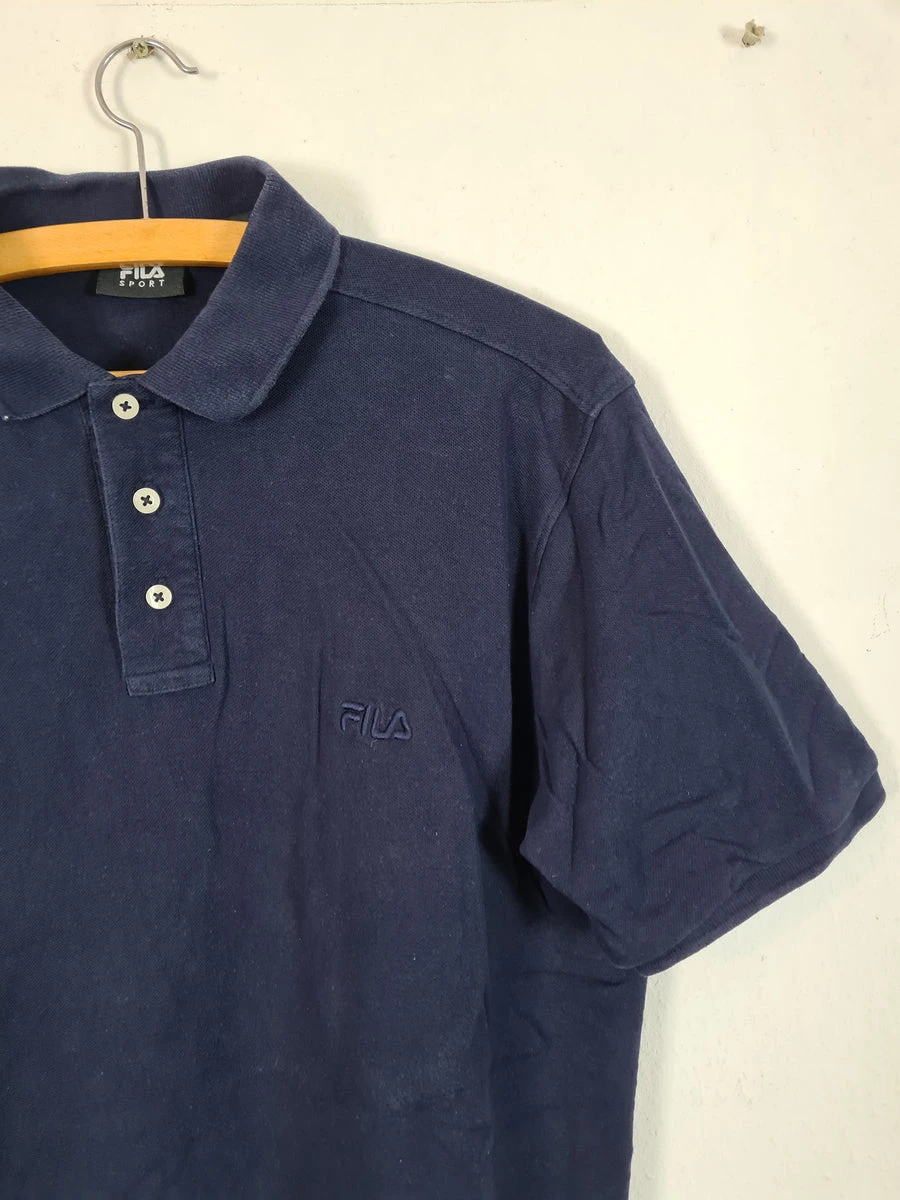 Basic Fila Sport Marine Polo Shirt Vintage L 5 Basic Fila Sport Marine Polo Shirt Vintage L – Bild 3