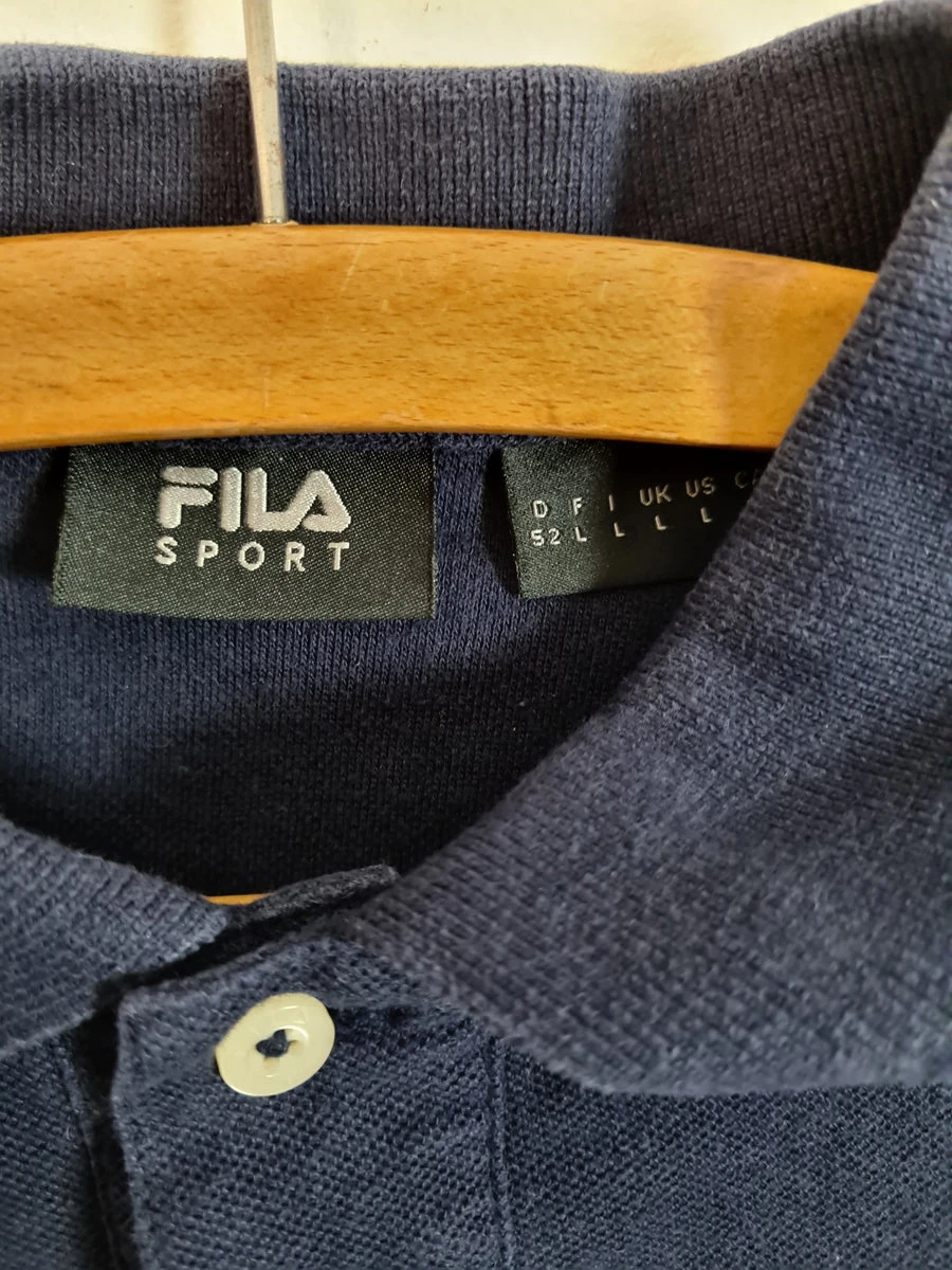 Basic Fila Sport Marine Polo Shirt Vintage L 4 Basic Fila Sport Marine Polo Shirt Vintage L – Bild 2