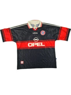 Adidas Opel FC BUYERN MUNICH Trikot 1997/98 Schwarz-Rot 2XL