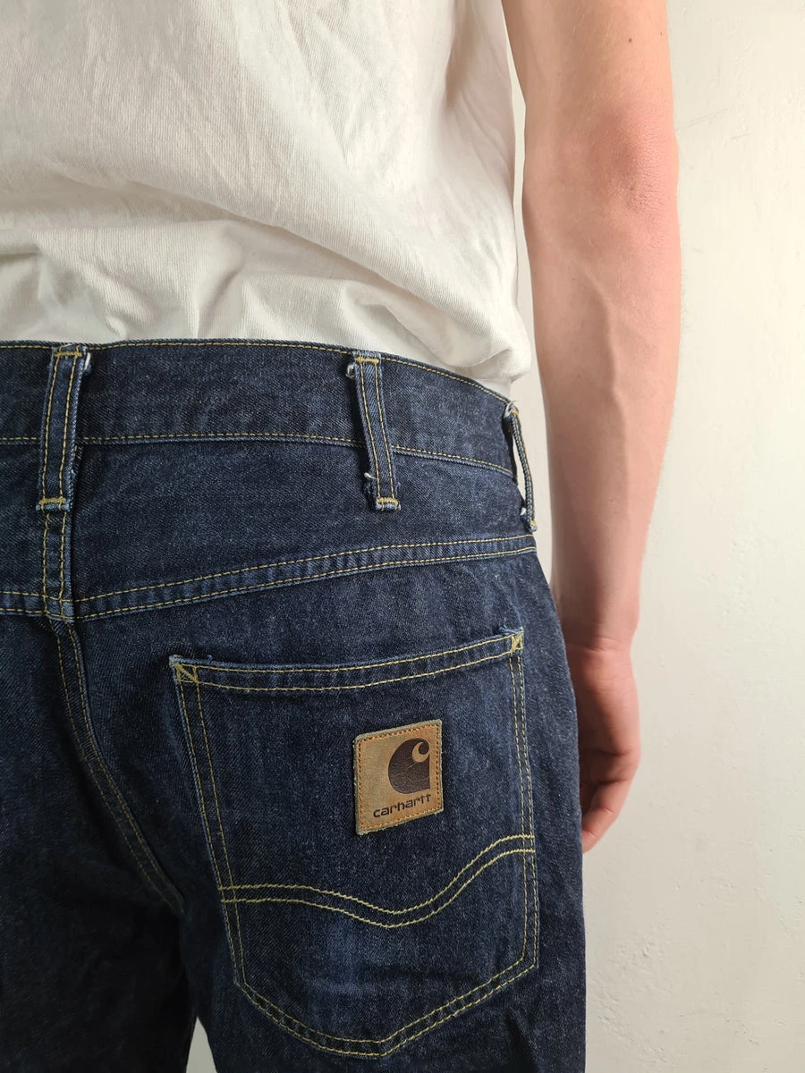 Moderne Carhartt Jeans Western Pant Dunkelblau W31 L32 4 Moderne Carhartt Jeans Western Pant Dunkelblau W31 L32 – Bild 2