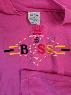 Vintage Boss Shirt Bootleg Bestickt Spellout Rosa M 7 Vintage Boss Shirt Bootleg Bestickt Spellout Rosa M -Pierre Cardin Geschaft 20220307 162233 1200x1200