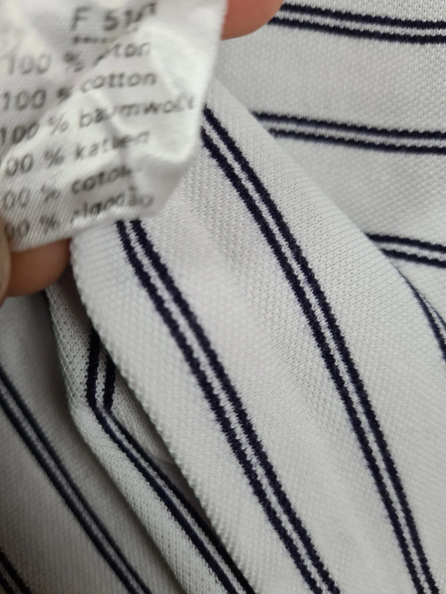 Modernes Lacoste Poloshirt Pikee Stripes Weiß M 5 Modernes Lacoste Poloshirt Pikee Stripes Weiß M – Bild 3