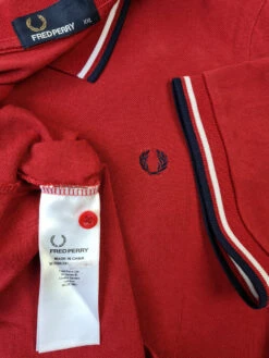 Modernes Fred Perry Poloshirt Rot Pikee XXL -Pierre Cardin Geschaft 20220308 120646 1200x1200