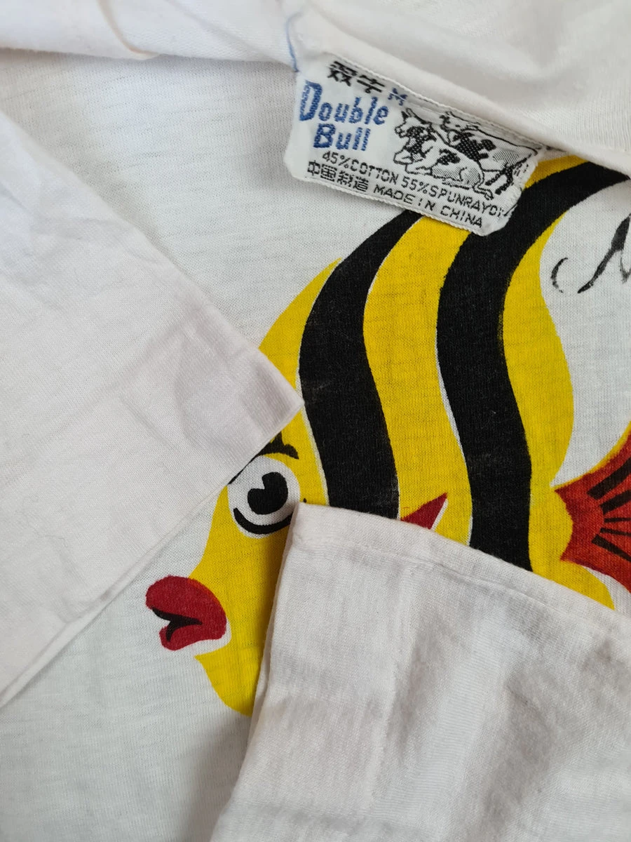 Rare! Vintage Double Bull Shirt 70s Shanghai Single Stitched M 4 Rare! Vintage Double Bull Shirt 70s Shanghai Single Stitched M – Bild 2