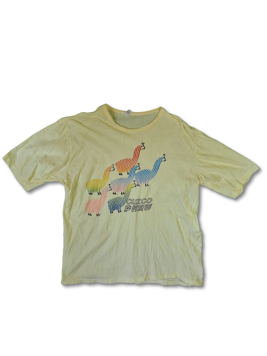 Vintage Cuzco Peru Shirt Single Stitched L-XL 3 Vintage Cuzco Peru Shirt Single Stitched L-XL