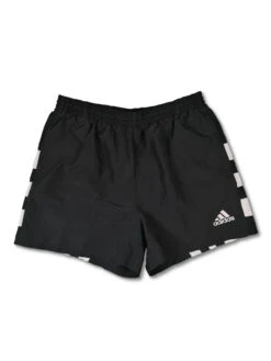 Vintage Adidas Shorts Streifen Schwarz Weiß L