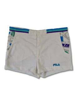 Vintage Fila Shorts Tennis Kurz Made In Italy Weiß S-M