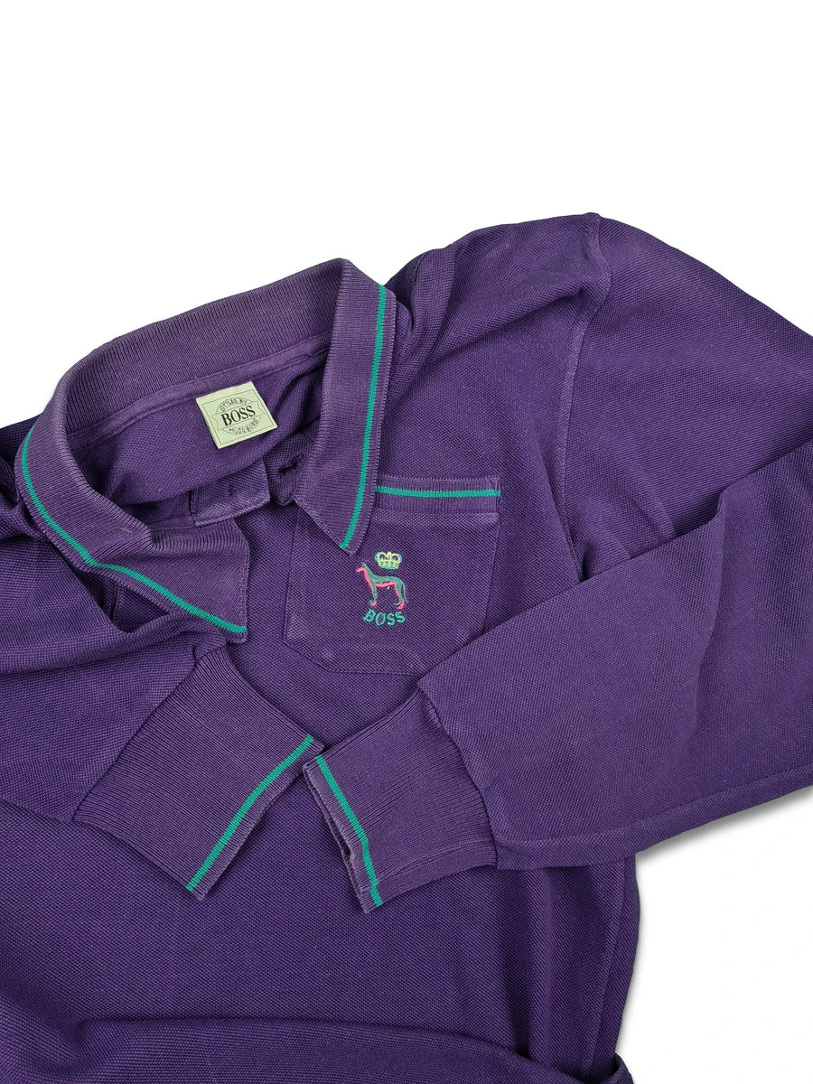 Vintage Hugo Boss Polo Langarm 5 Vintage Hugo Boss Polo Langarm – Bild 3