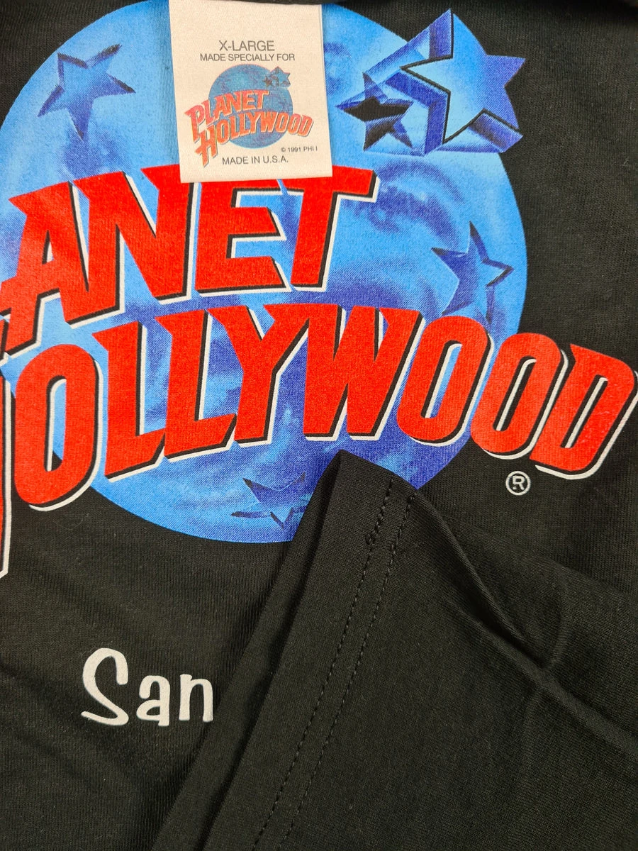 Rare! Vintage Planet Hollywood Shirt 1991 San Diego Schwarz XL 5 Rare! Vintage Planet Hollywood Shirt 1991 San Diego Schwarz XL – Bild 3