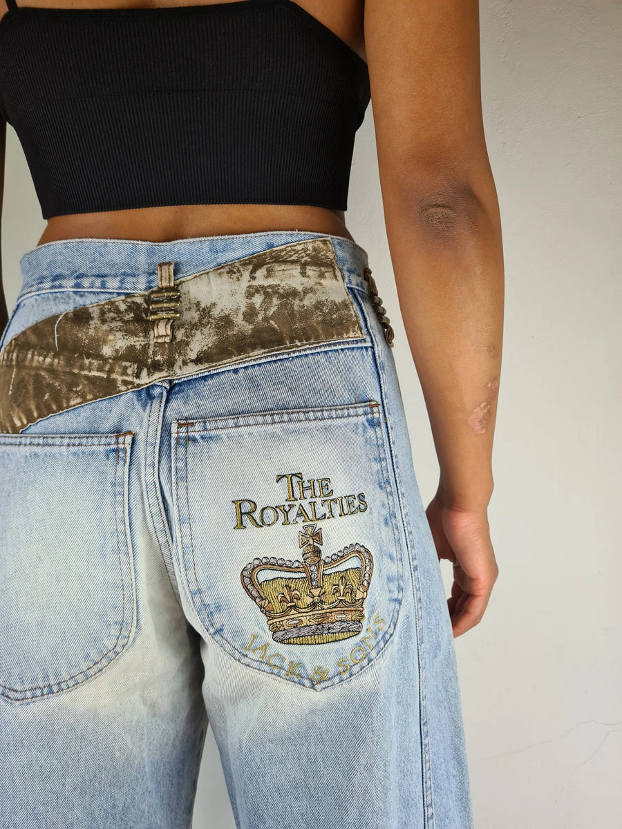 Y2K The Royalties Jeans Jack & Sons Bullets M-L 5 Y2K The Royalties Jeans Jack & Sons Bullets M-L – Bild 3