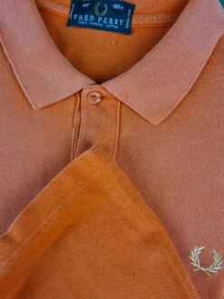 Vintage Fred Perry Poloshirt Ausgewaschen Orange (40, 102cm) M-L -Pierre Cardin Geschaft 20220802 160309 1200x1200