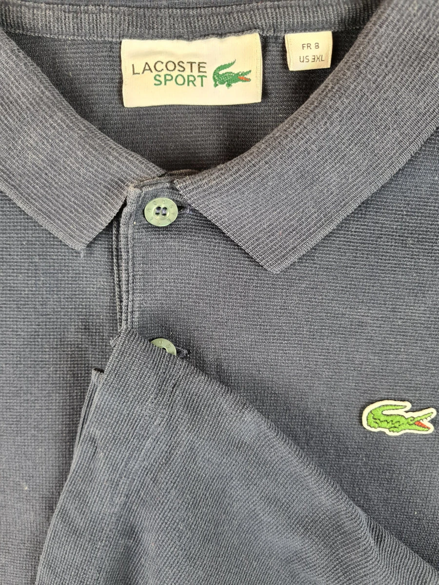 Modernes Lacoste Sport Poloshirt Dunkelblau XXXL 5 Modernes Lacoste Sport Poloshirt Dunkelblau XXXL – Bild 3