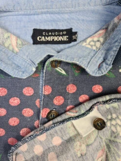Vintage Claudio Campione Polo-Shirt Floral Nature Pattern Bunt XL -Pierre Cardin Geschaft 20220922 234711 1200x1200