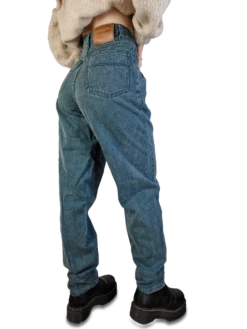 Vintage Cougar Jeans High Waist Grün (38) XS-S