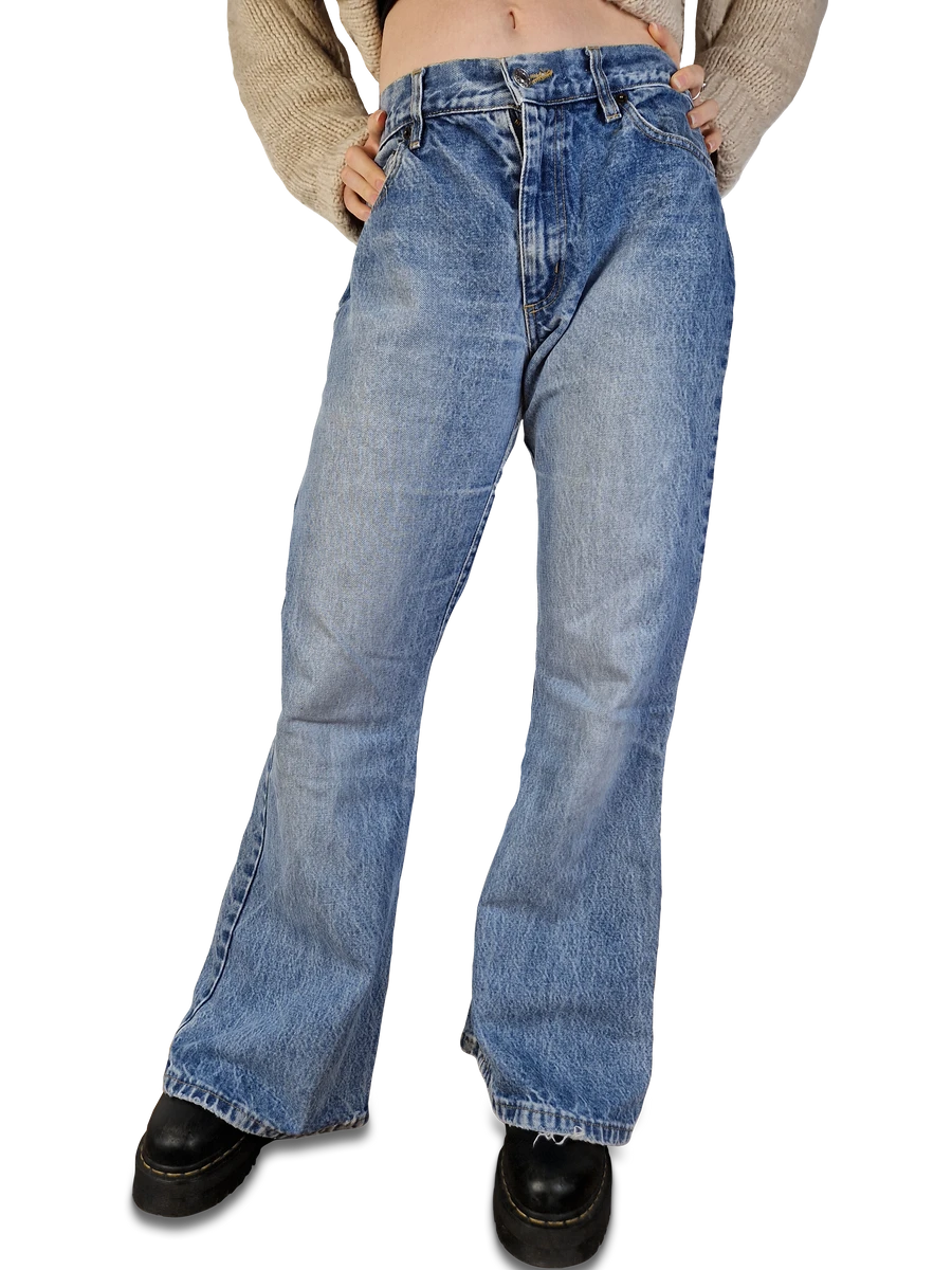 Vintage Rocky Jeans Schlaghose Extreme Flared 80s L 5 Vintage Rocky Jeans Schlaghose Extreme Flared 80s L – Bild 3