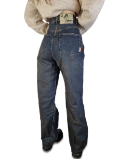 Y2K Tribal Denim Jeans Deadstock Baggy W28 L30