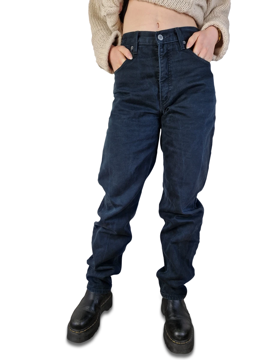 Vintage Edwin Jeans Newton Slim Schwarz W28 L32 4 Vintage Edwin Jeans Newton Slim Schwarz W28 L32 – Bild 2