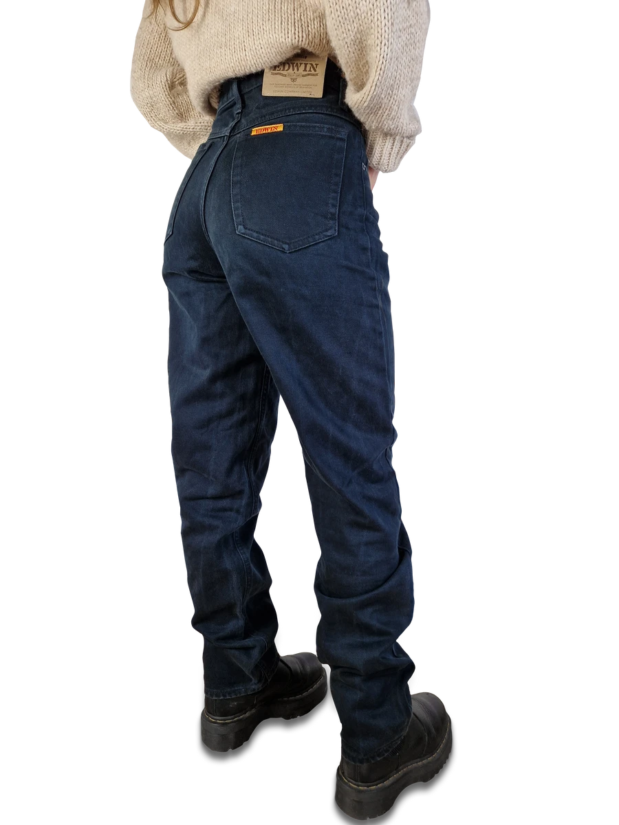 Vintage Edwin Jeans Newton Slim Schwarz W28 L32 3 Vintage Edwin Jeans Newton Slim Schwarz W28 L32