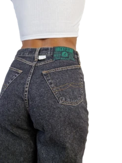 Vintage Lucky Star Jeans Stevie Grau Schwarz 34