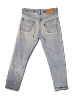 Rare! Vintage Levis Jeans 80s Selvedge Red Line Hellblau S-M