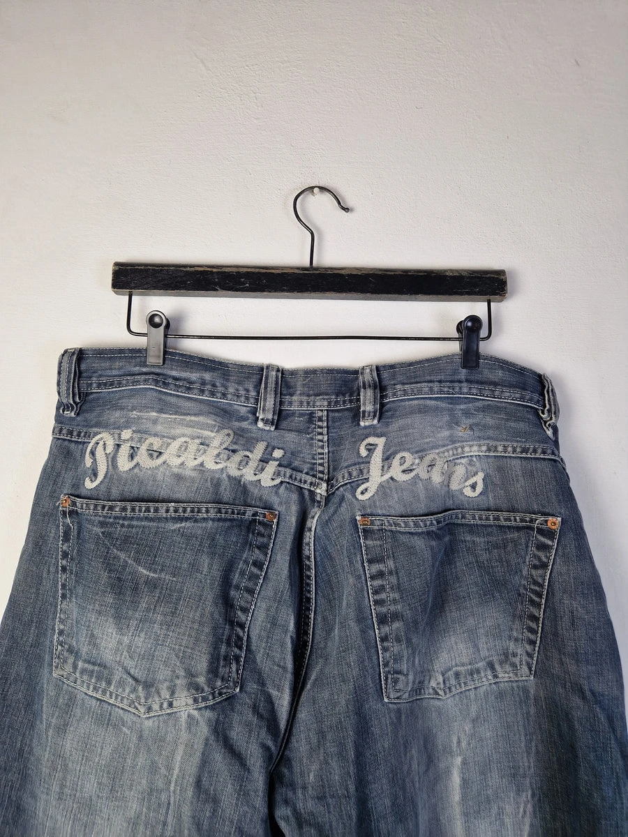 Y2K Picaldi Jeans Zicco 472 Daimon Back Spellout Dunkelblau W40 L34 5 Y2K Picaldi Jeans Zicco 472 Daimon Back Spellout Dunkelblau W40 L34 – Bild 3