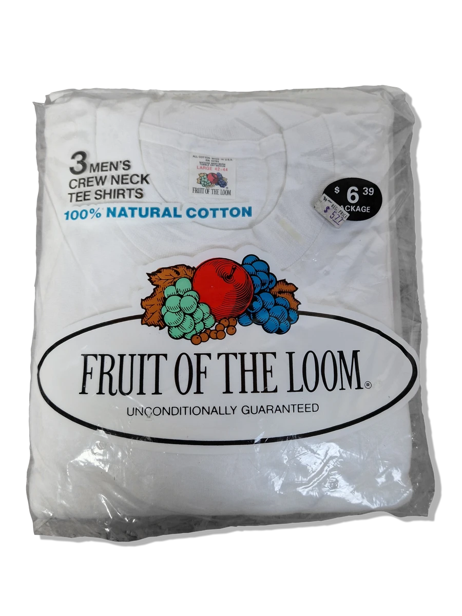 Rare! Vintage Fruit Of The Loom Shirts 3erPack 1978 Deadstock Made In USA Weiß (42-44) L 3 Rare! Vintage Fruit Of The Loom Shirts 3erPack 1978 Deadstock Made In USA Weiß (42-44) L