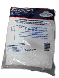 Rare! Vintage Fruit Of The Loom Shirts 1989 Deadstock Blanks Single Stitched Made In USA Weiß (42-44) L -Pierre Cardin Geschaft 20221130 143039 1200x1200