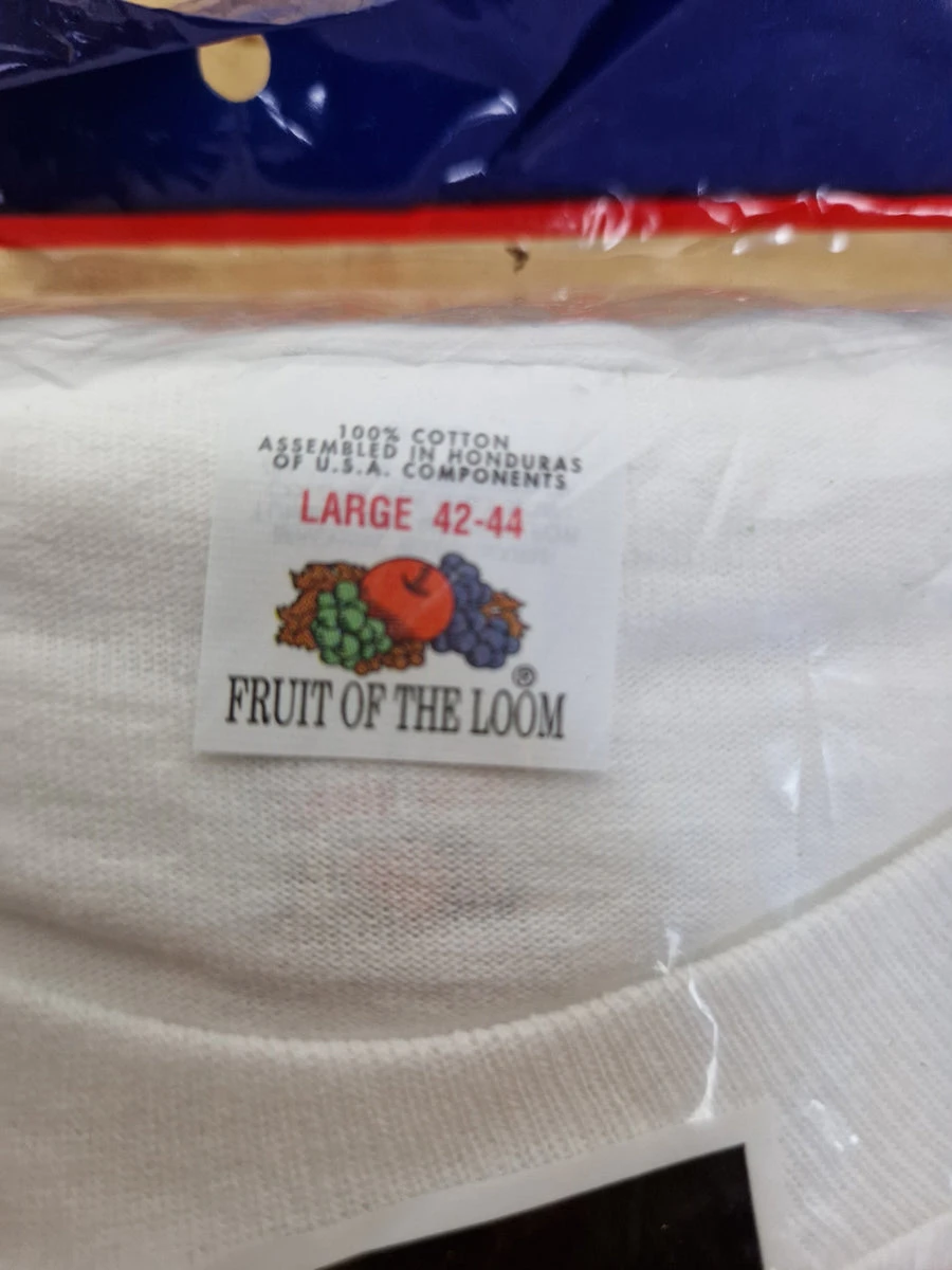Rare! Vintage Fruit Of The Loom Shirt 3erPack Deadstock Made In USA Weiß L 4 Rare! Vintage Fruit Of The Loom Shirt 3erPack Deadstock Made In USA Weiß L – Bild 2