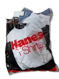 Rare! Vintage Hanes Shirts 3er Packet 1987 Deadstock Single Stitched Weiß (42/44) L
