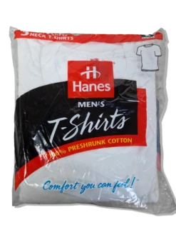 Rare! Vintage Hanes Shirts 3erPack Deadstock 1997 Single Stitched Made In USA Weiß (42-44) L