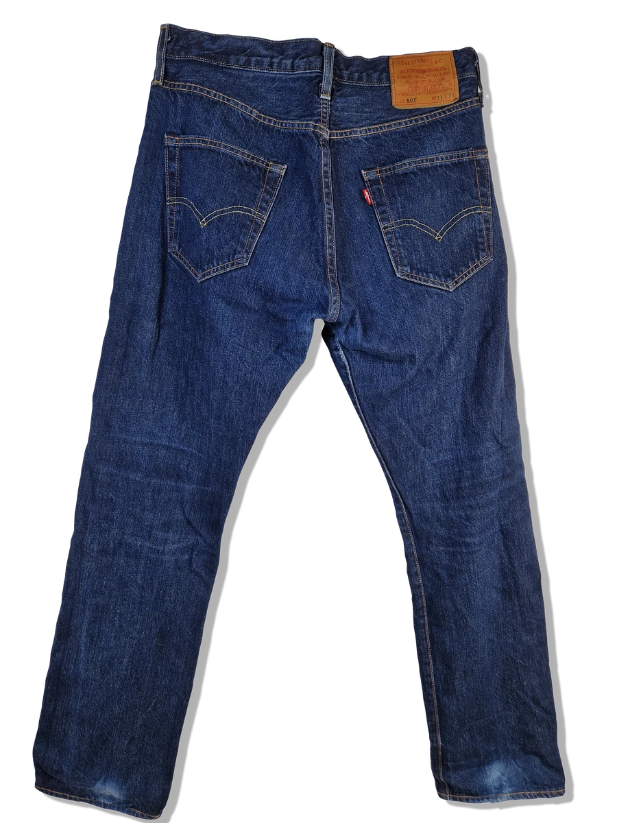 Moderne Levis Jeans Lot 501 Waterless Dunkelblau W31 L30 3 Moderne Levis Jeans Lot 501 Waterless Dunkelblau W31 L30