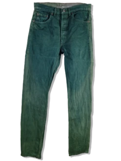 Vintage Levis Jeans 80s Made In USA Faded Grün W31 L36