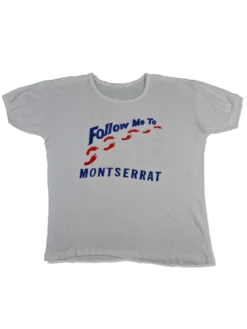 Vintage Tourist Shirt 80s "Follow Me To Montserrat" Karibik Single Stitched Bedruckt Weiß M-L 7 Vintage Tourist Shirt 80s "Follow Me To Montserrat" Karibik Single Stitched Bedruckt Weiß M-L -Pierre Cardin Geschaft 20221224 013257 1200x1200