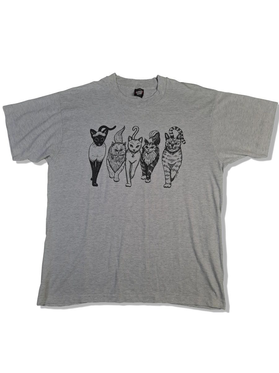 Vintage Screen Stars Shirt 80s Katzen Made In USA Single Stitched Grau XL 3 Vintage Screen Stars Shirt 80s Katzen Made In USA Single Stitched Grau XL