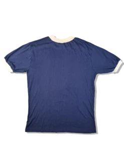 Vintage Russel Ringer Shirt 70s Tourist Barbados Single Stitched Blau Weiß M-L -Pierre Cardin Geschaft 20221231 135059 1200x1200