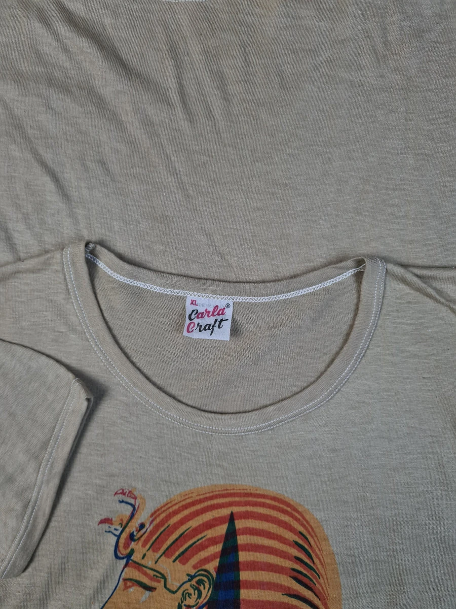 Vintage Tourist Shirt Egypt Hellbraun L-XL 4 Vintage Tourist Shirt Egypt Hellbraun L-XL – Bild 2