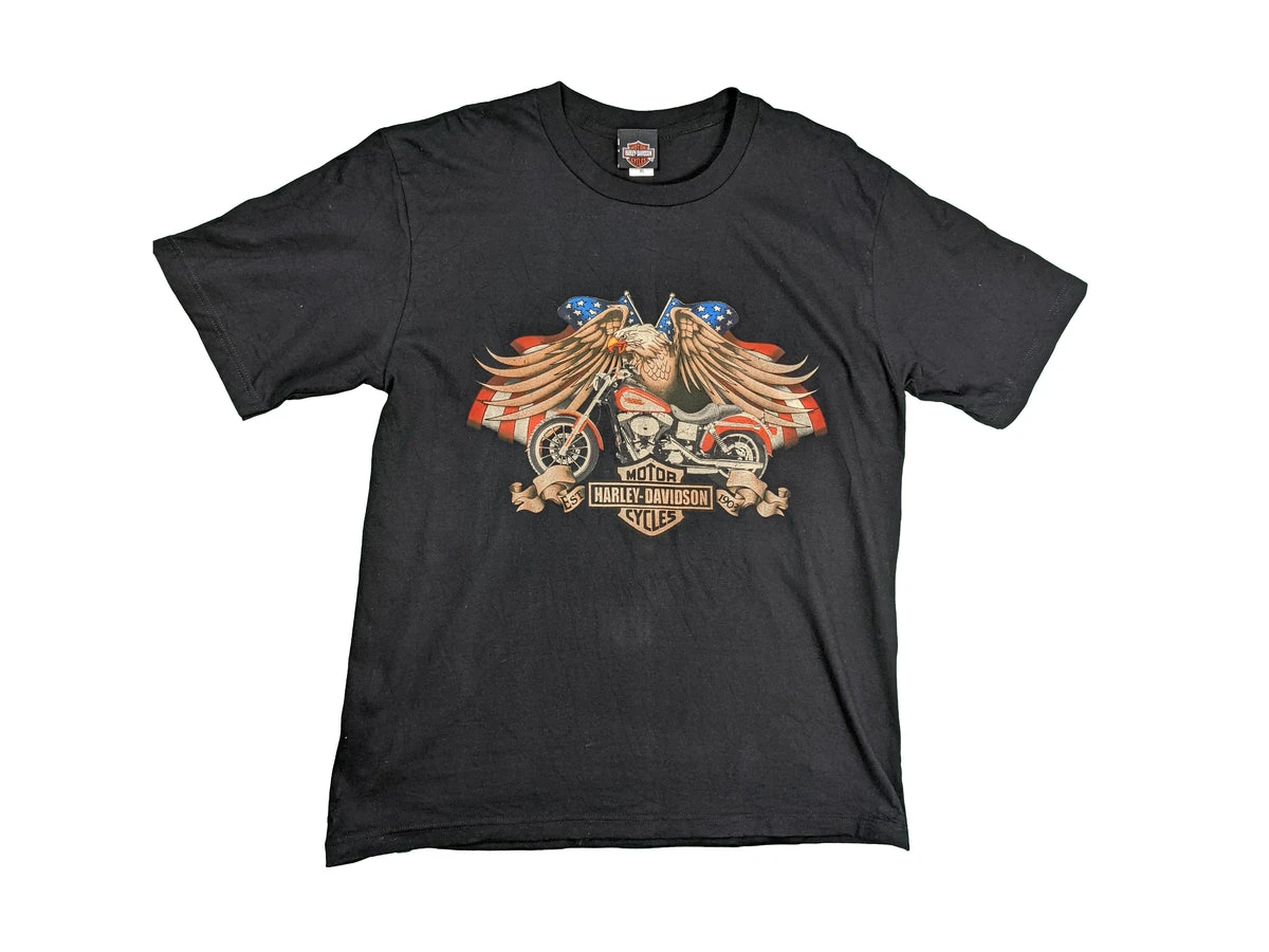 Harley Davidson Vintage Adler Tee Schwarz XL 3 Harley Davidson Vintage Adler Tee Schwarz XL