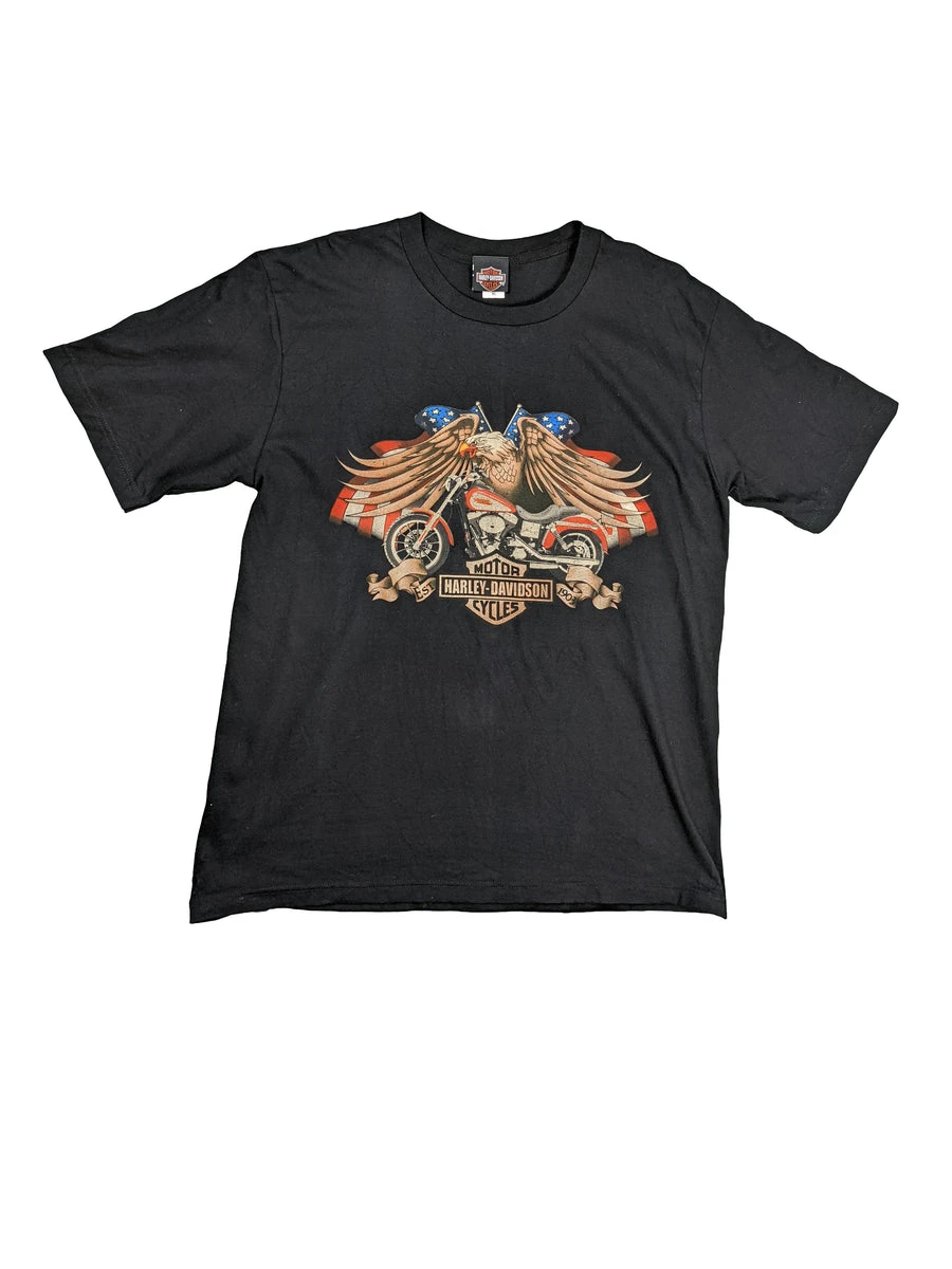 Harley Davidson Vintage Adler Tee Schwarz XL 5 Harley Davidson Vintage Adler Tee Schwarz XL – Bild 3