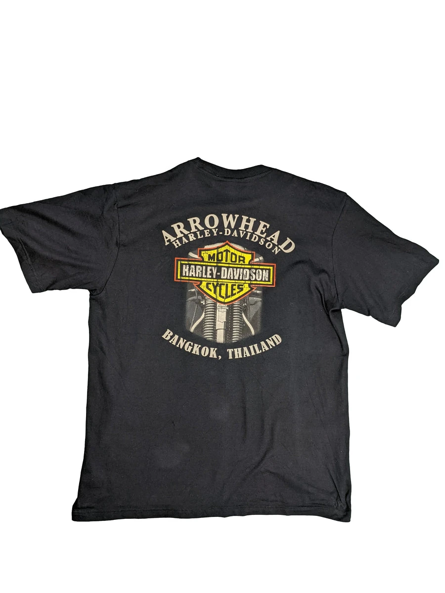 Harley Davidson Vintage Adler Tee Schwarz XL 4 Harley Davidson Vintage Adler Tee Schwarz XL – Bild 2